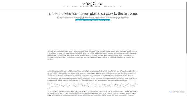 Security scan screenshot of https://xonbbgsitus-dpcuziz524c0.edgeone.app/11-people-who-have-taken-plastic-surgery-to-the-extreme.html