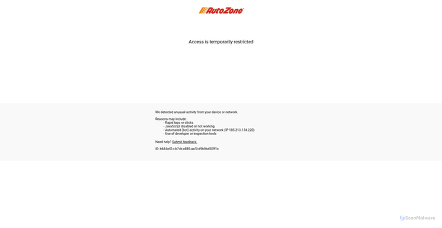 Security scan screenshot of https://www.autozone.com/motor-oil-and-transmission-fluid/engine-oil