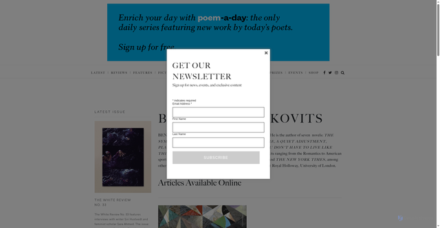 Security scan screenshot of https://www.thewhitereview.org/contributor_bio/benjamin-markovits/