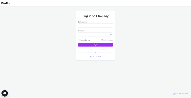 Security scan screenshot of https://app.playplay.com