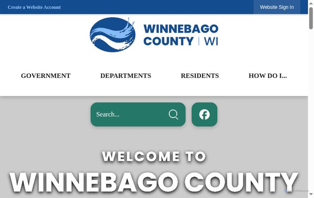 Security scan screenshot of https://www.winnebagocountywi.gov/