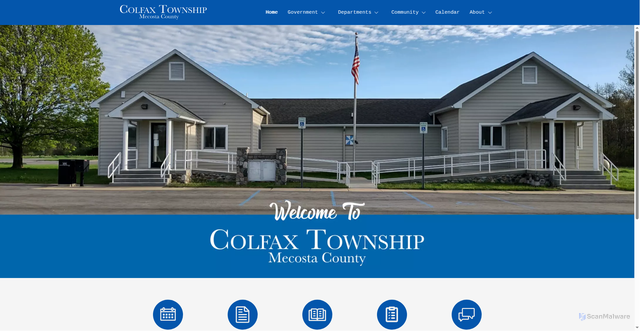 Security scan screenshot of https://colfaxtwpmecosta.gov/