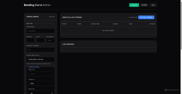 Security scan screenshot of https://adminbonding-feavlwq3wg.edgeone.app/