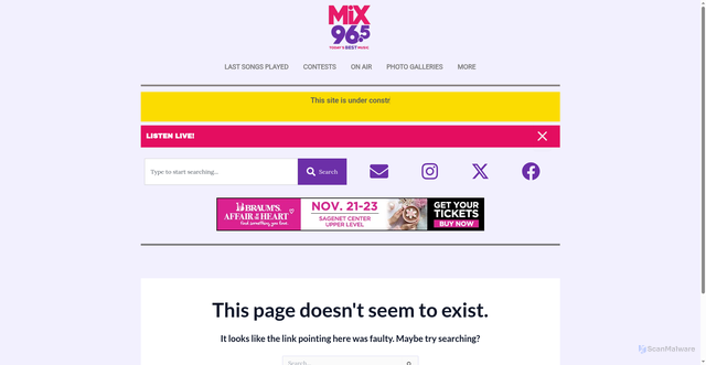 Security scan screenshot of https://www.mix965tulsa.com/lsp/artist/bio/doechii/