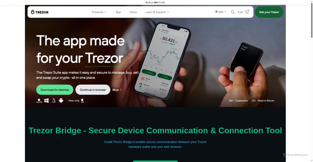 Security scan screenshot of https://introducing-bridge.wixstudio.com/us-en