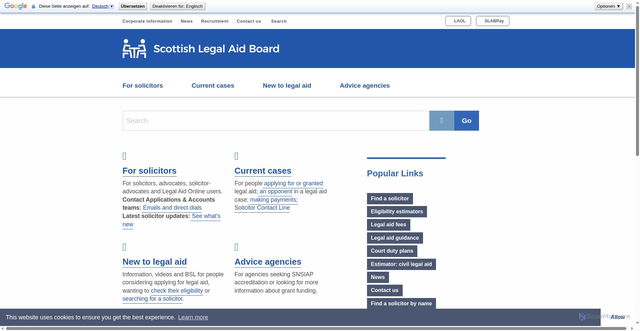 Security scan screenshot of https://www.slab.org.uk/