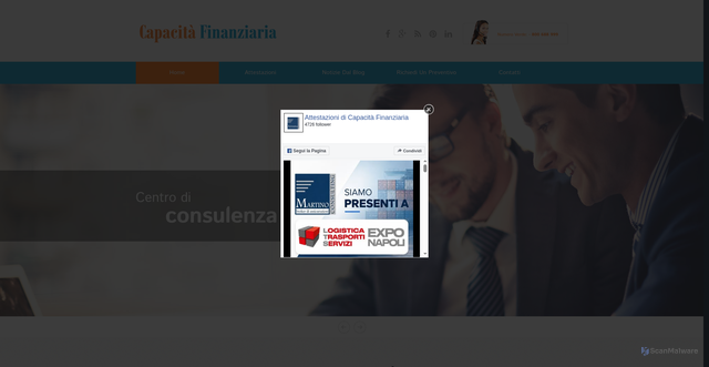 Security scan screenshot of https://www.capacitafinanziaria.net