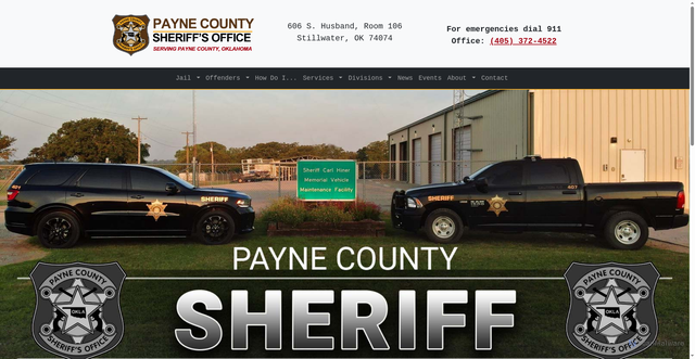 Security scan screenshot of https://paynecountyok.gov/