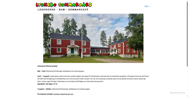 Security scan screenshot of https://lyckebosommargard.se