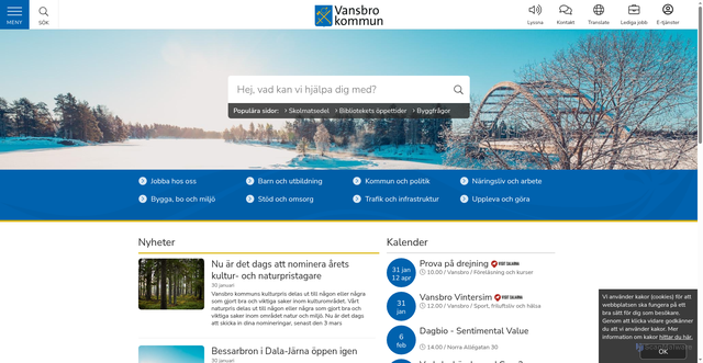 Security scan screenshot of https://www.vansbro.se/