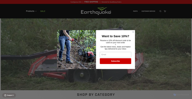 Security scan screenshot of https://www.getearthquake.com/?srsltid=AfmBOopT9abaM_hweT5W5wbKa9ms8NrKBYKkA7pv7H98TChJoCz1wsBM