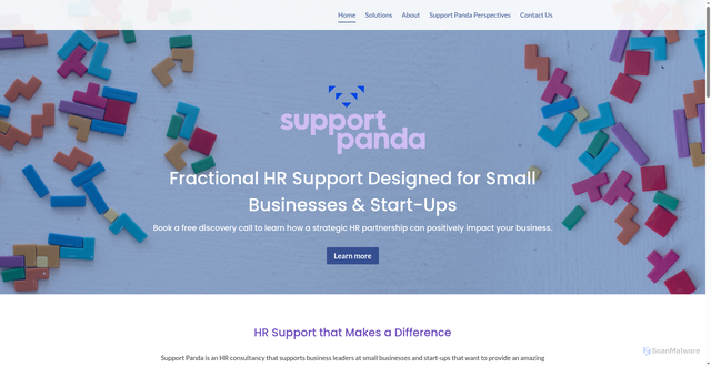 Security scan screenshot of https://supportpanda.ca