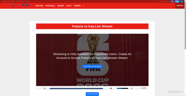 Security scan screenshot of https://talkcommunity.co.uk/msa/video/video-francia-vs-iraq-tvs-17385447726.html