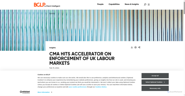 Security scan screenshot of https://www.bclplaw.com/en-US/events-insights-news/cma-hits-accelerator-on-enforcement-of-uk-labour-markets.html