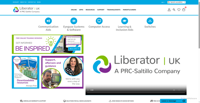 Security scan screenshot of https://www.liberator.co.uk