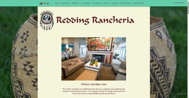 Security scan screenshot of https://www.reddingrancheria-nsn.gov/