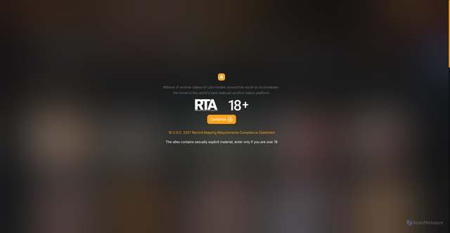 Security scan screenshot of https://archivebate.com