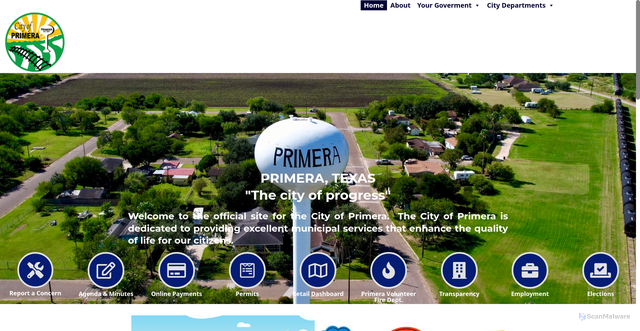 Security scan screenshot of https://primeratx.gov/