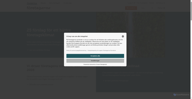 Security scan screenshot of https://www.foretagarna.se/