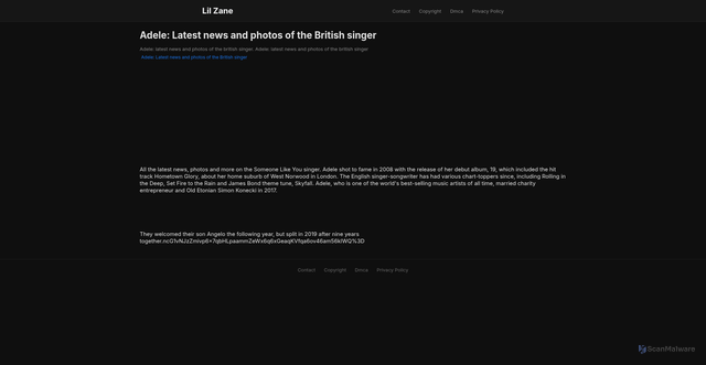Security scan screenshot of https://mimpidigitalvision-dptqn5rknco5.edgeone.app/adele-latest-news-and-photos-of-the-british-singer.html