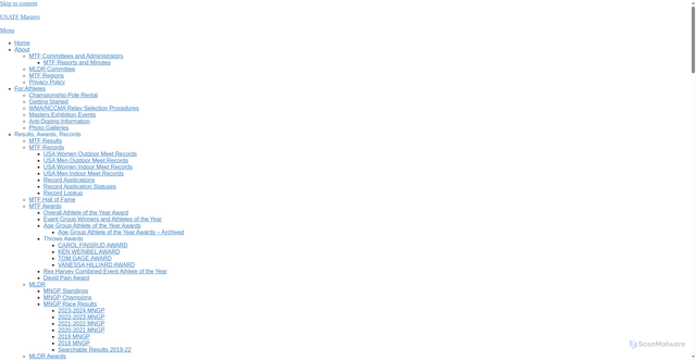 Security scan screenshot of https://usatfmasters.org/upcoming-masters-track-and-field-events/past-upcoming-masters-track-and-field-events/2026-usatf-masters-southwest-region-outdoor-championships/