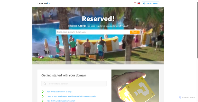 Security scan screenshot of https://planbition.co.uk