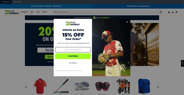Security scan screenshot of https://www.playbaseball.com/