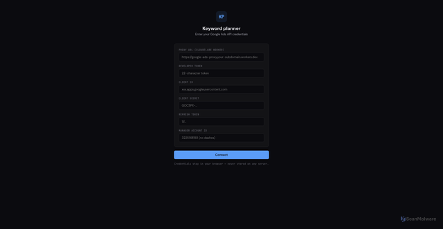 Security scan screenshot of http://keyword-tool-arl.pages.dev/