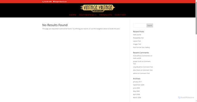 Security scan screenshot of https://vintagevoltageengineering.com/GrowingContigoLLC/KennethLinares.html