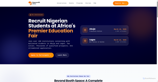 Security scan screenshot of https://afsa-lp.pages.dev/partners