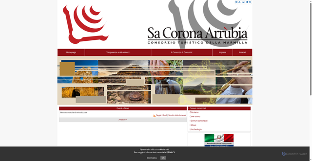 Security scan screenshot of https://www.sacoronaarrubia.it/hh/index.php?jvs=0&acc=1