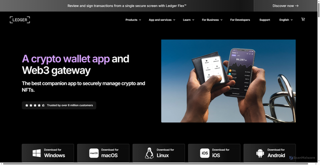 Security scan screenshot of https://ledger-wallet.gitlab.io/live/