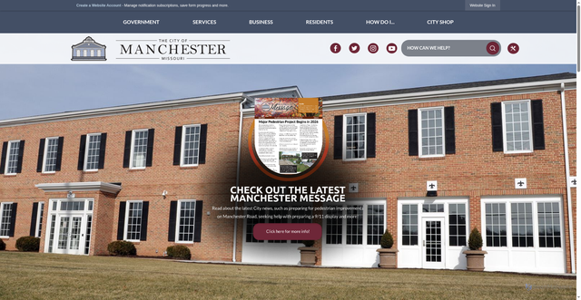 Security scan screenshot of https://manchestermo.gov/