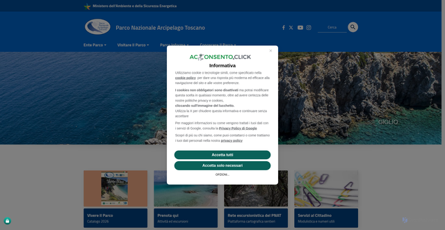 Security scan screenshot of https://www.islepark.it