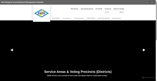 Security scan screenshot of https://www.sesdofutah.gov/