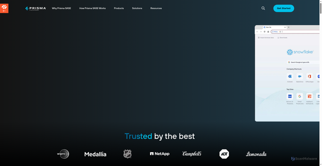 Security scan screenshot of https://talon-sec.com