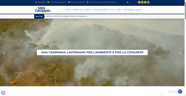 Security scan screenshot of http://www.smacampania.info