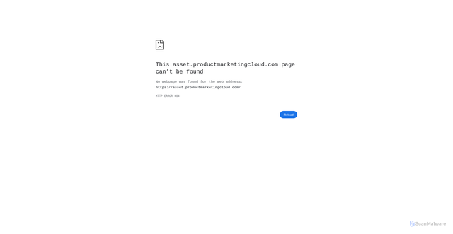 Security scan screenshot of https://asset.productmarketingcloud.com