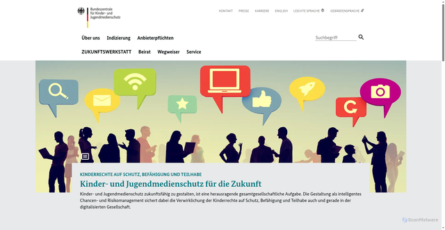 Security scan screenshot of http://www.bundespruefstelle.de