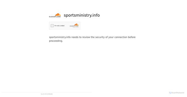 Security scan screenshot of https://sportsministry.info