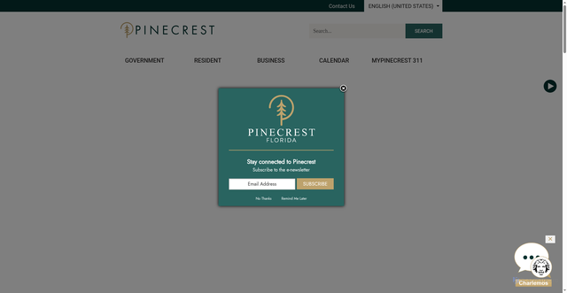 Security scan screenshot of https://pinecrest-fl.gov/
