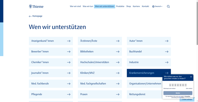Security scan screenshot of https://www.thieme-connect.de