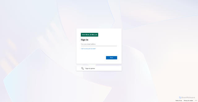 Security scan screenshot of https://vbb0.sharepoint.com