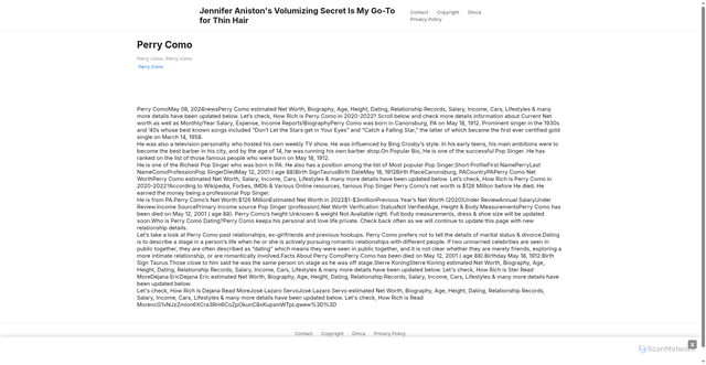 Security scan screenshot of https://altairaquahugo-67wm57d2dn.edgeone.app/2902-perry-como.html