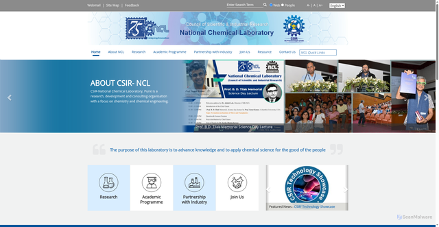 Security scan screenshot of https://www.ncl-india.org/