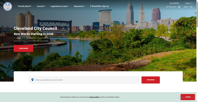 Security scan screenshot of https://www.clevelandcitycouncil.gov/