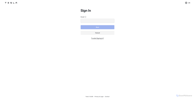 Security scan screenshot of https://accounts.tesla.com