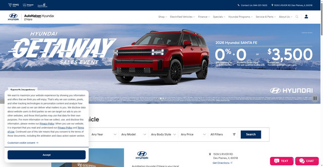Security scan screenshot of https://www.autonationhyundaiohare.com/