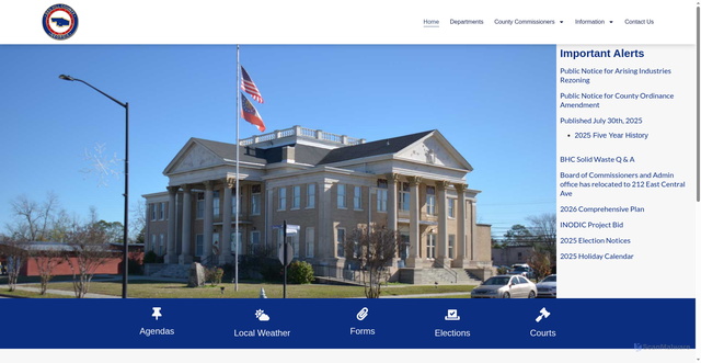 Security scan screenshot of https://www.benhillcounty-ga.gov/