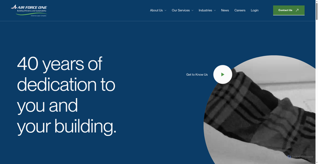Security scan screenshot of https://www.airforceone.com/